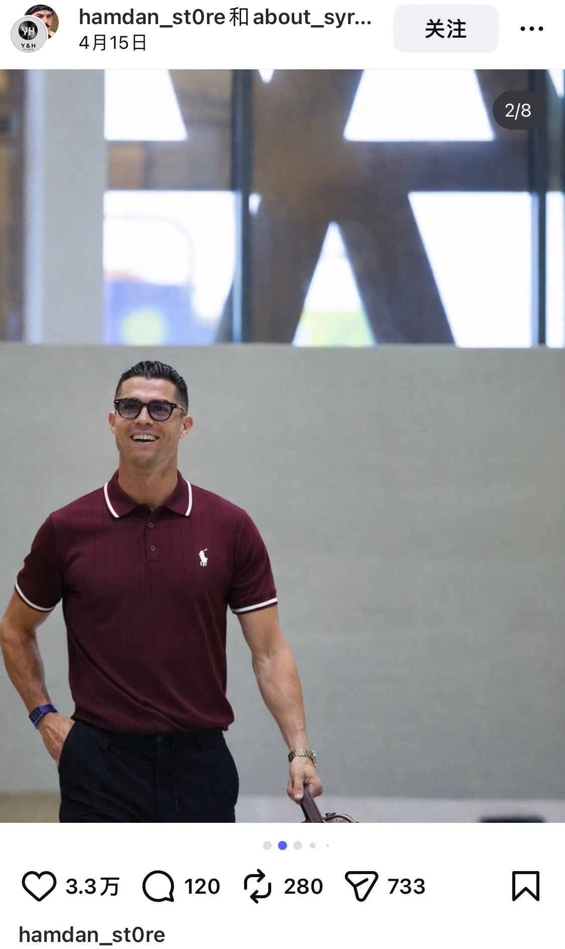 我罗团队不管这种吗，用AI来让C罗当自己服装店模特