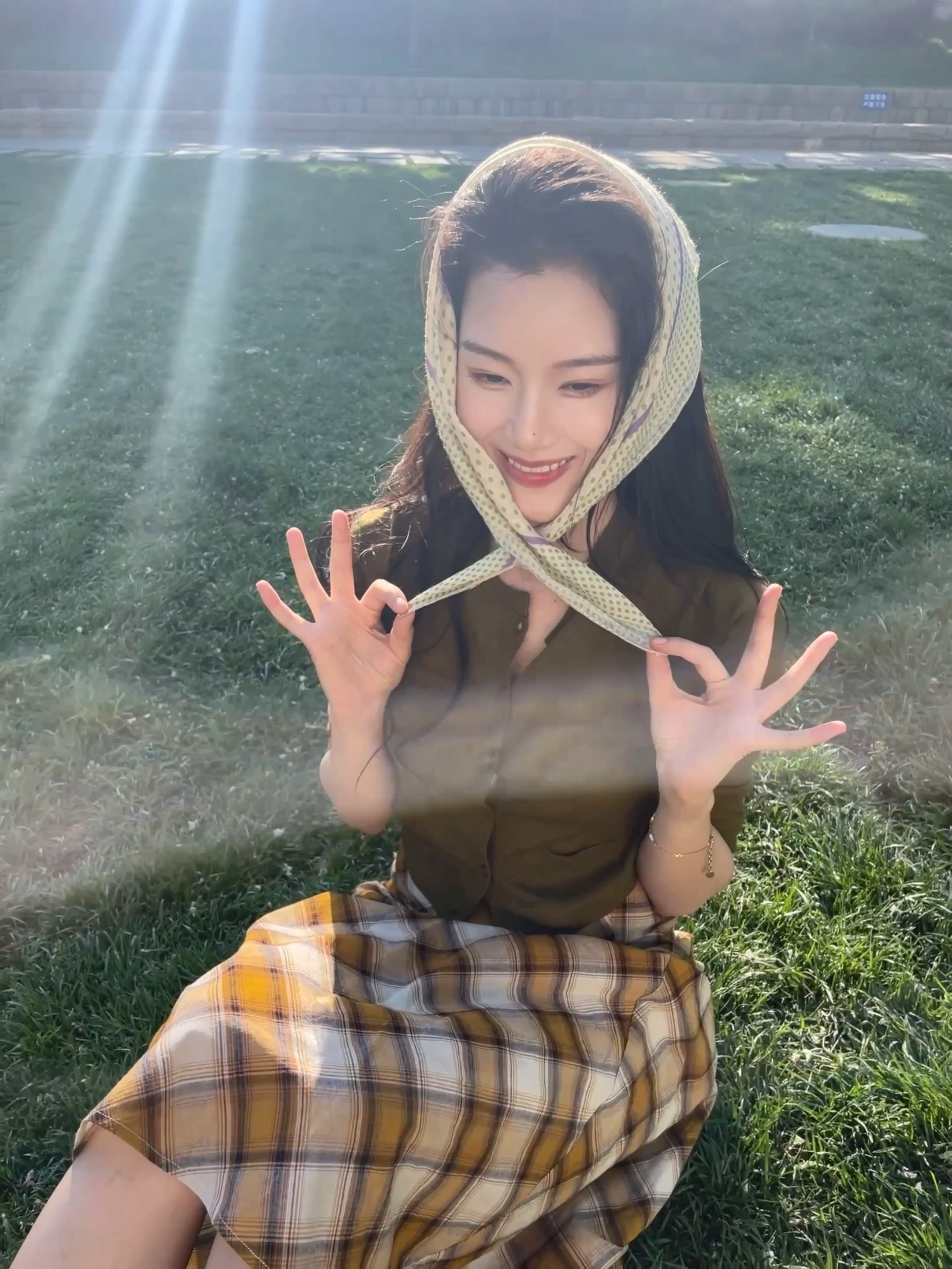 在公园里当一下活人 ​​​