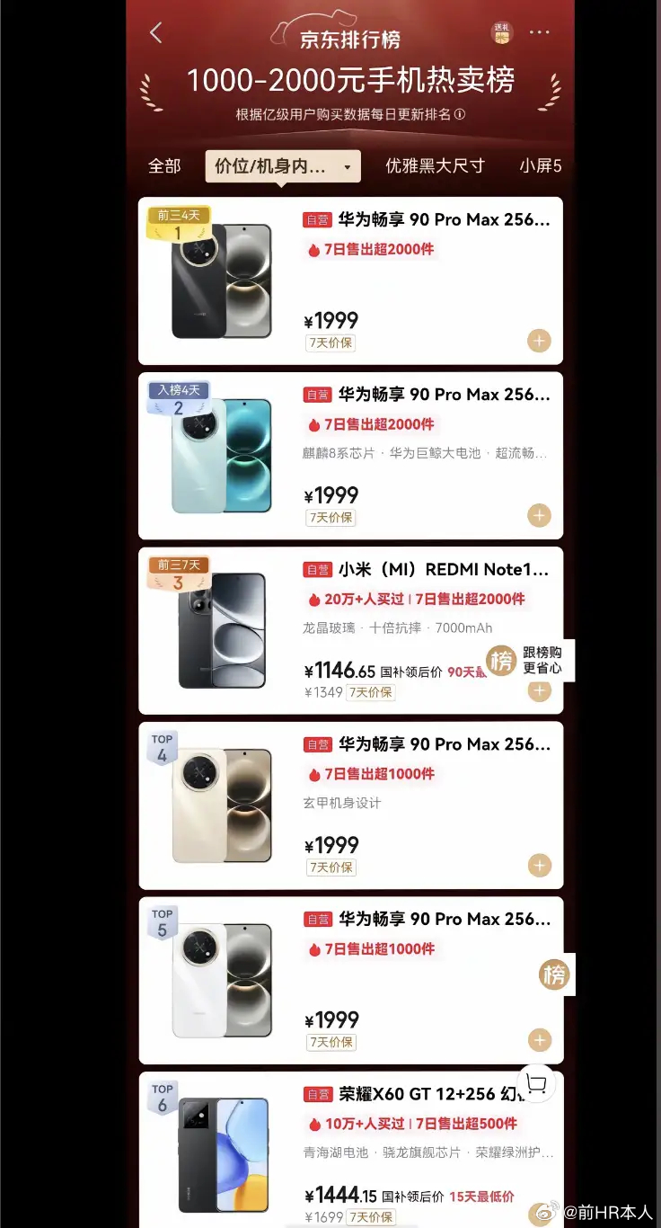 搭载麒麟芯片和全新鸿蒙操作系统的畅享90系列发布，华为手机终于实现了全面回归！余