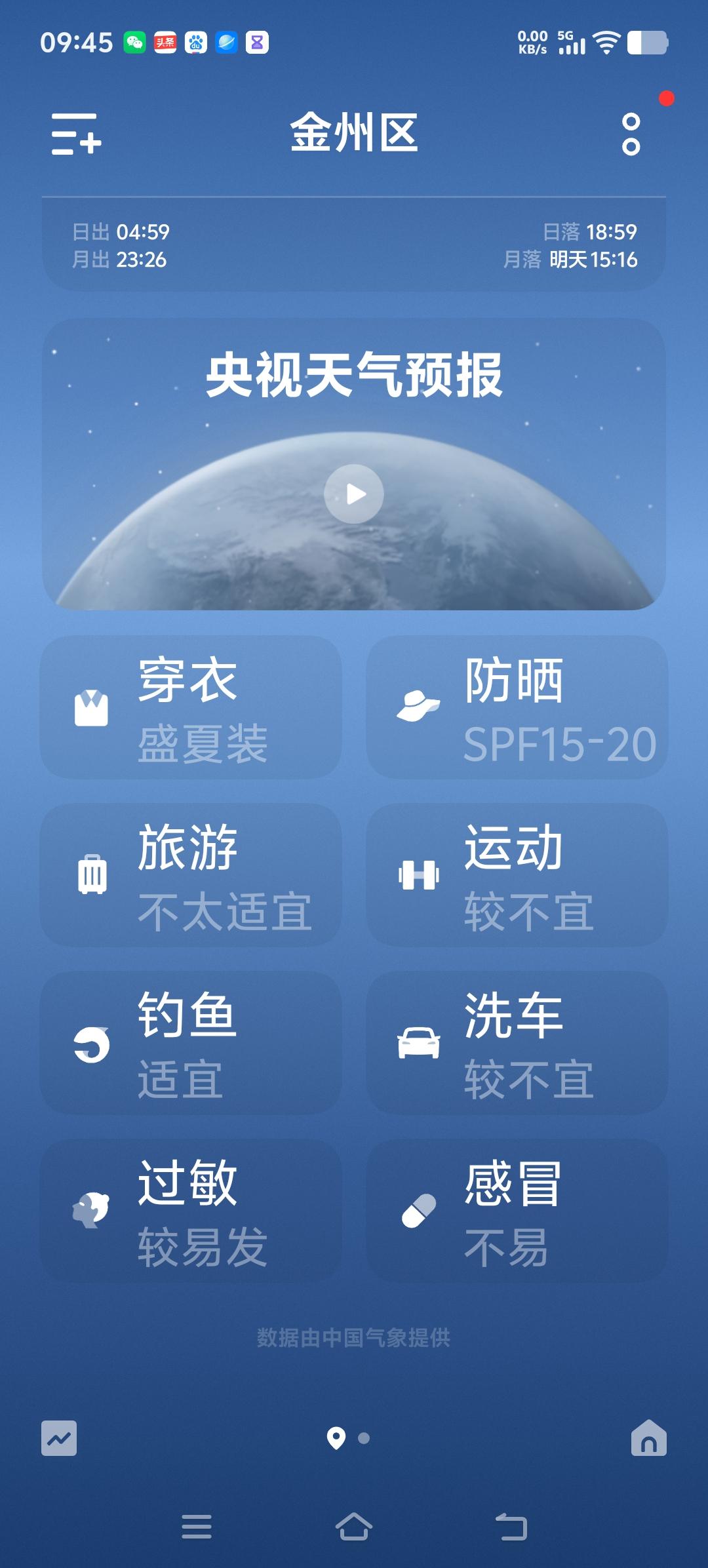 天气预报歪解
仔细看一下手机上的天气预报内容版面，挺有意思，有时也莫名其妙。
 