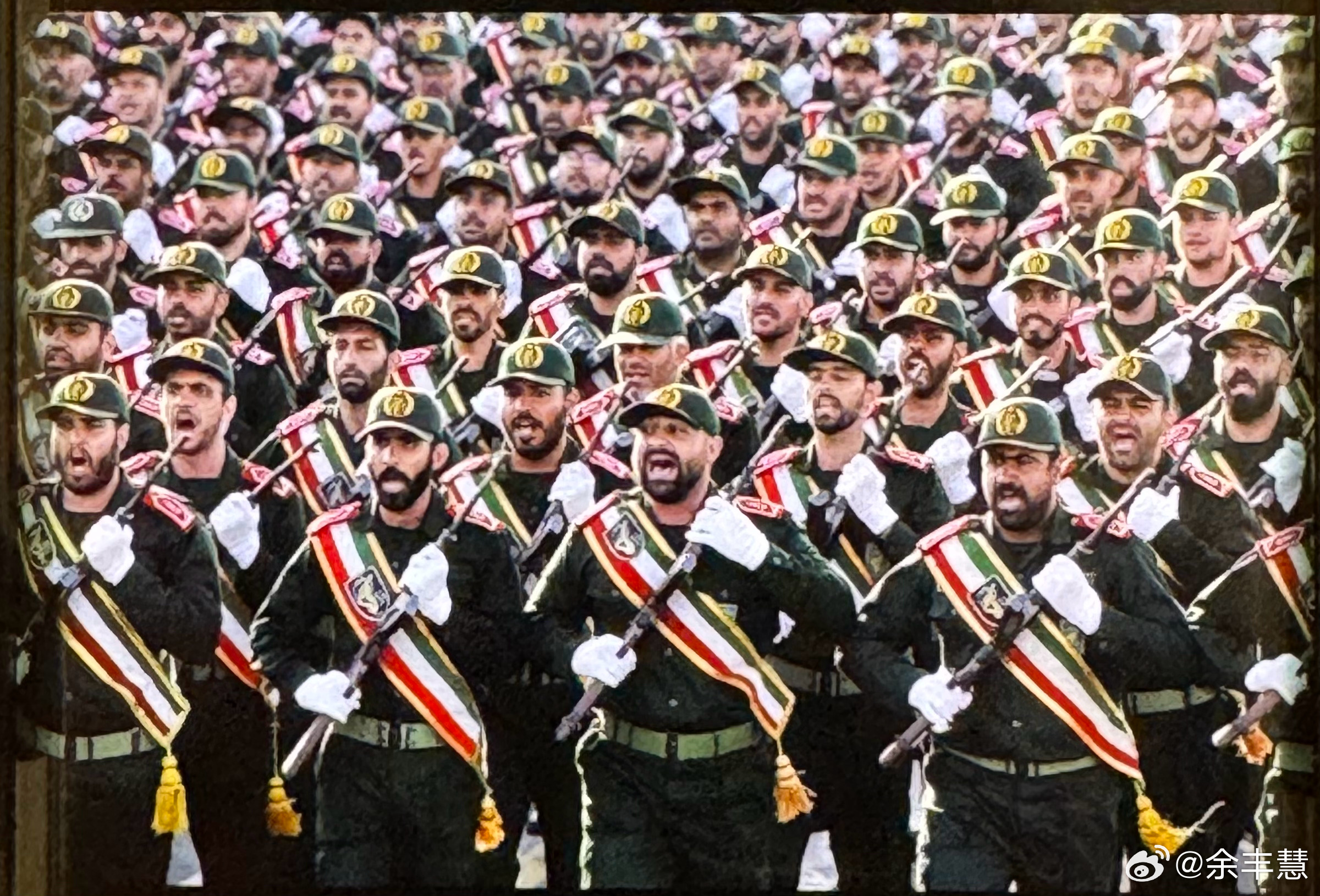 以色列宣布袭击伊朗伊朗革命卫队士气高涨，同仇敌忾！ 