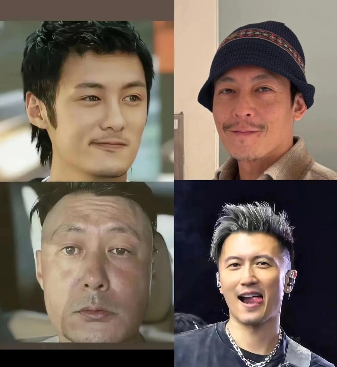 这三位同时代的香港巨星，
实际年龄还是谢霆锋最大，谁能想到呢？
怪不得有人说谢霆