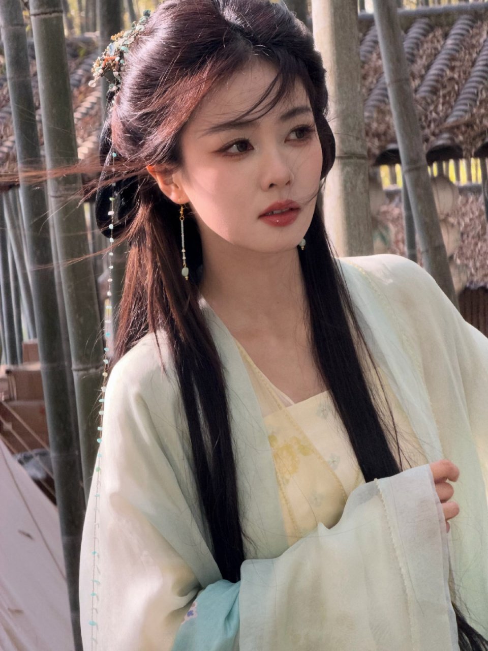 杨单给白鹿画的如月妆白鹿如月妆化妆师杨单 好美啊 白鹿