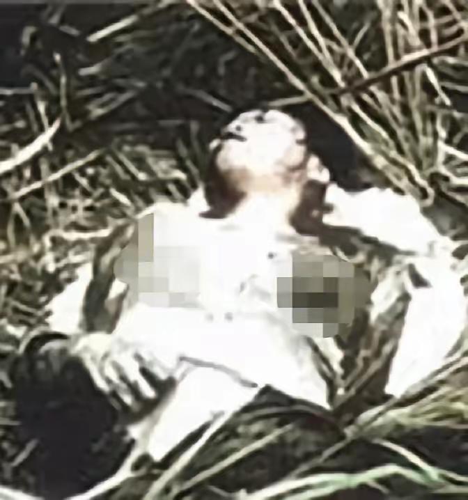 1968年2月12日，美军士兵在越南一村庄发现了一名双乳被切除的21岁女子，经核