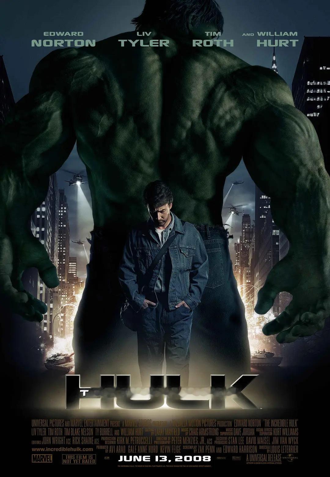 爱德华诺顿主演，科幻动作电影《无敌浩克》 The Incredible Hulk