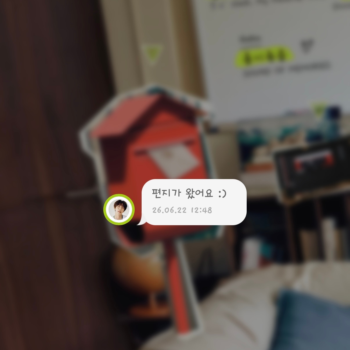 💌SOUND OF MEMORIES 来信了:)🐰：想到你了 所以发个消息 