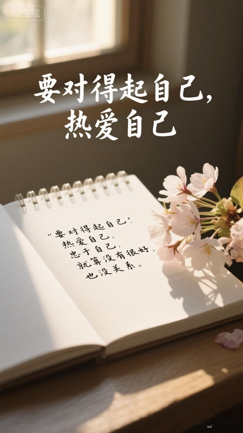 生命中最难的阶段不是没有人懂你，
而是你不懂你自己。
慢慢走，别着急，
和自己和