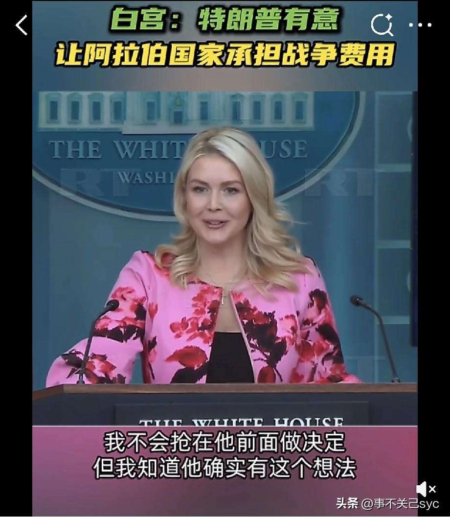 当地时间3月30日，白宫新闻秘书卡罗琳· 莱维特在简报会上答记者问——
有记者提