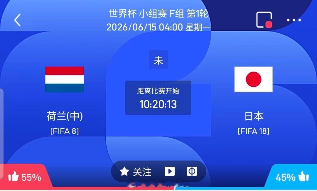 【足球】周日010世界杯方向：荷兰vs日本世界杯：荷兰VS日本时间：2026-0