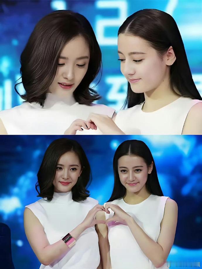 杨幂迪丽热巴嘉行时期同框 两个美女友谊长存 ​​​