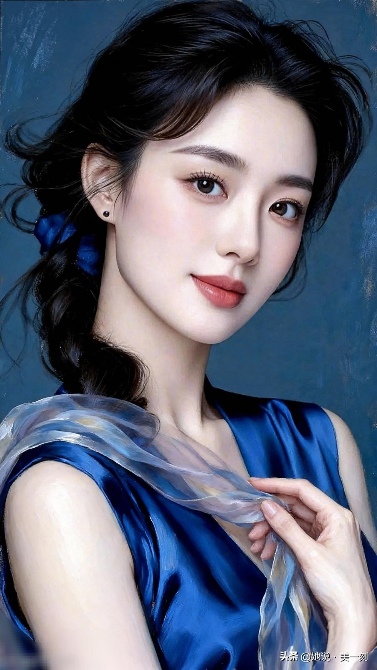 优雅蓝调，温柔如水，一抹蓝纱，尽显东方韵味。怎样完成气质风穿搭