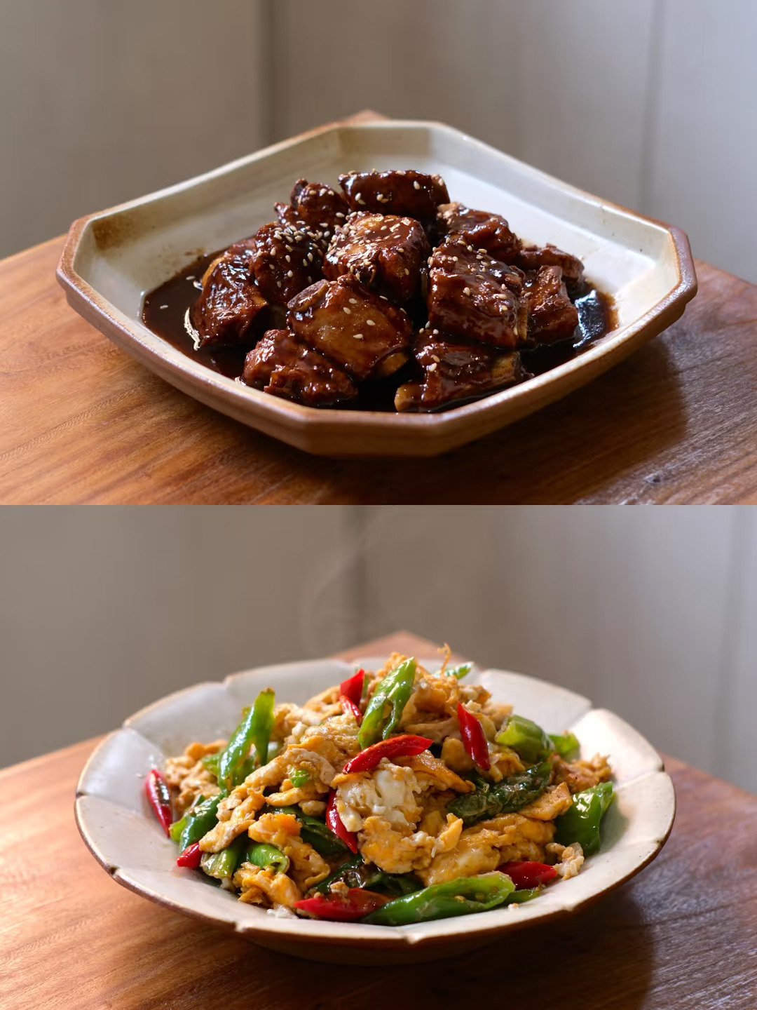 294天｜两个人两个菜 辣椒炒鸡蛋 糖醋排骨