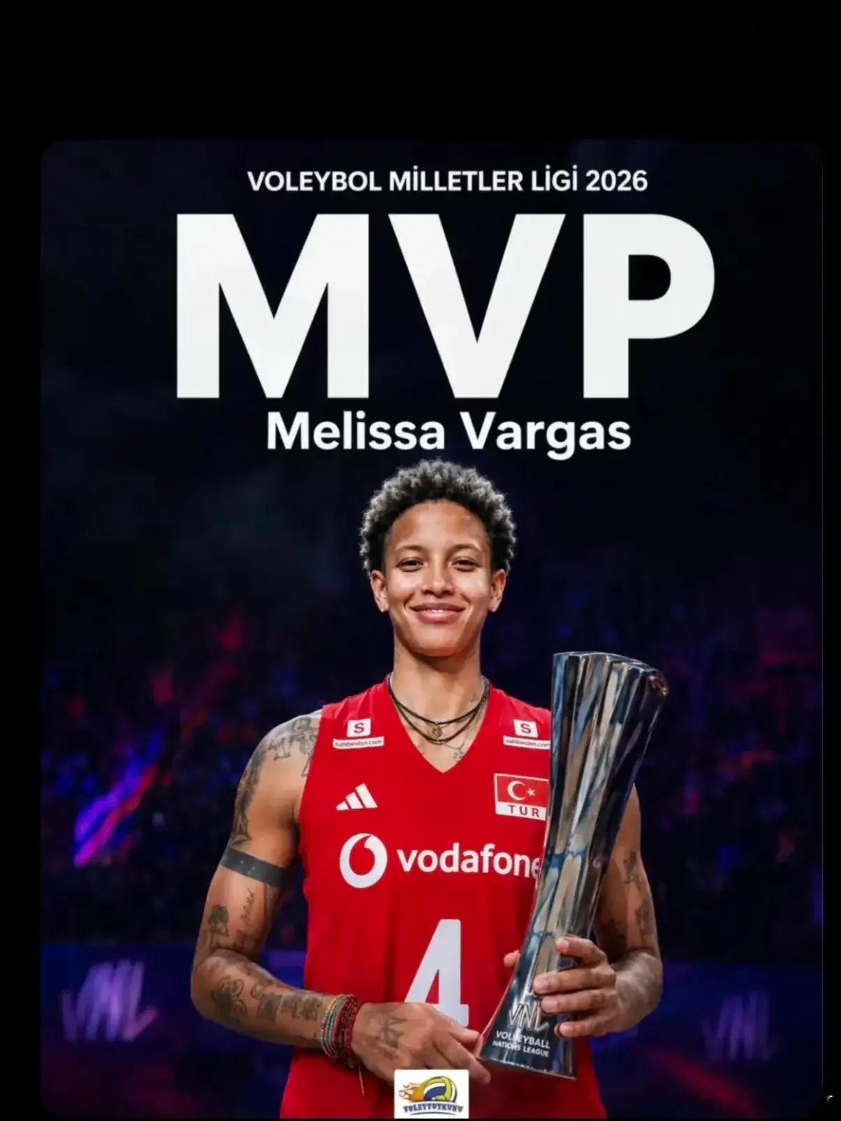 世界女排联赛历届MVP获得者统计如下:2026世联赛MVP瓦尔加斯🇹🇷202
