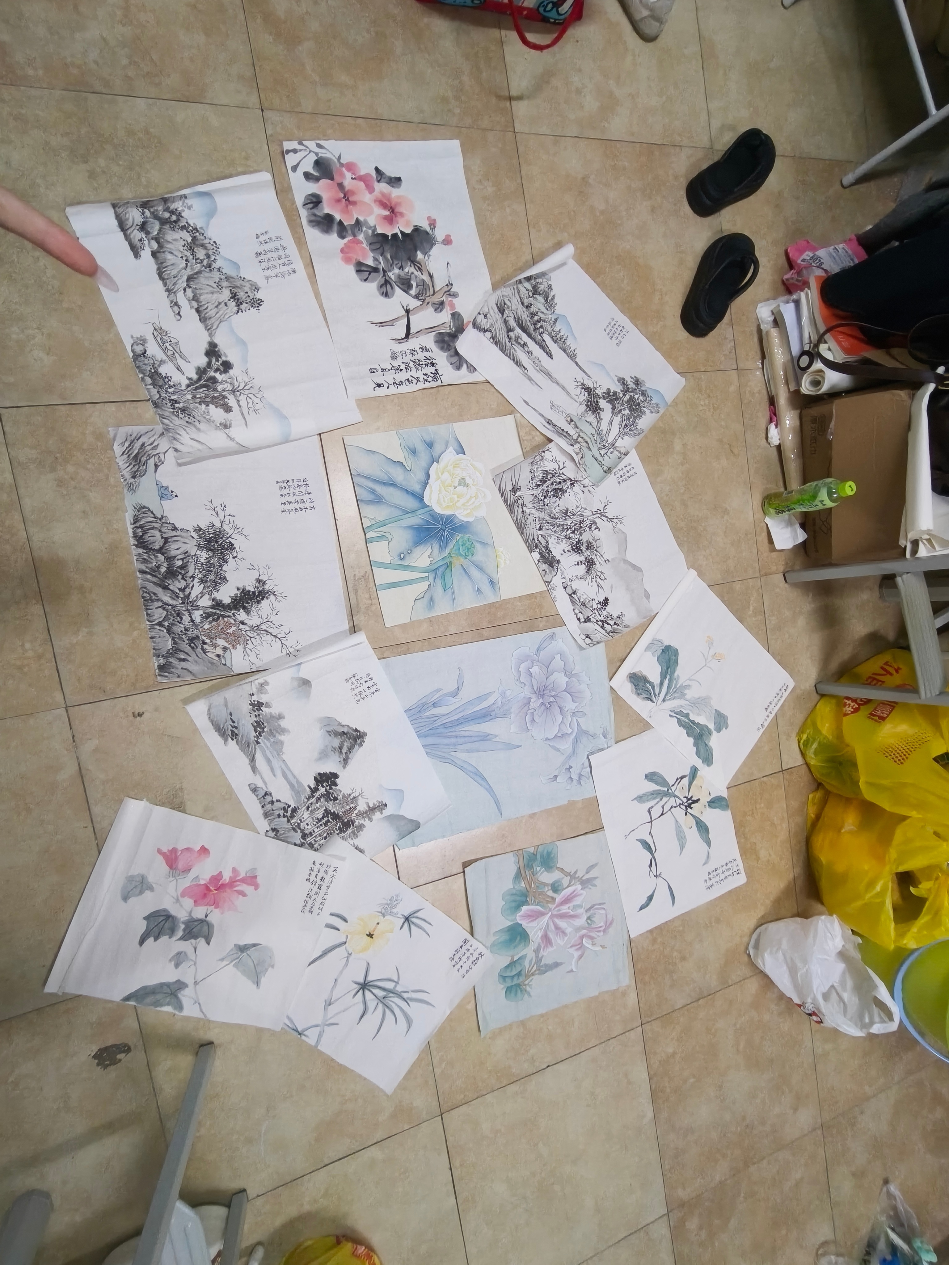 等我老了 我就摆摊卖字画去