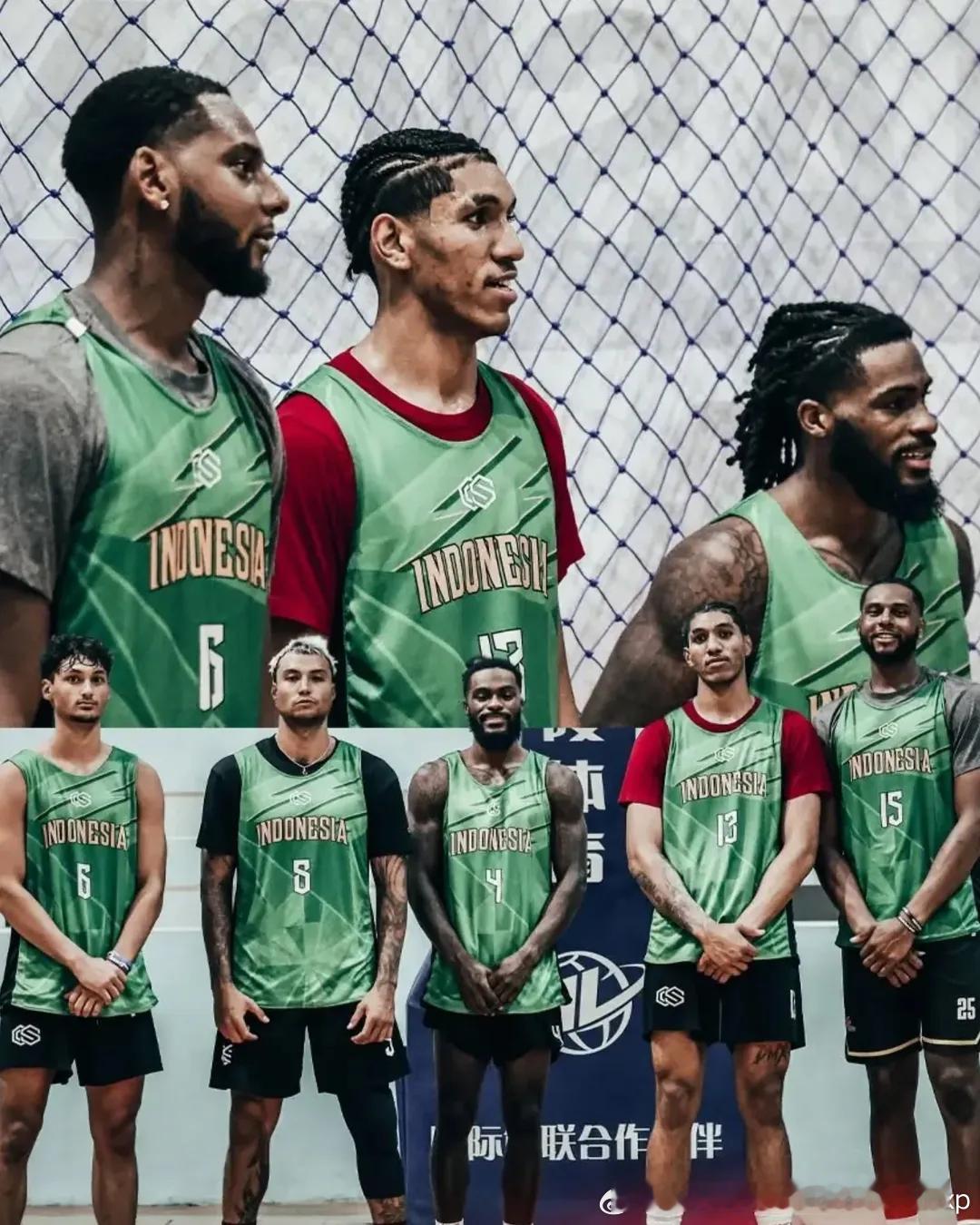 印尼男篮这套先发可还行？FIBA[超话] ​​​