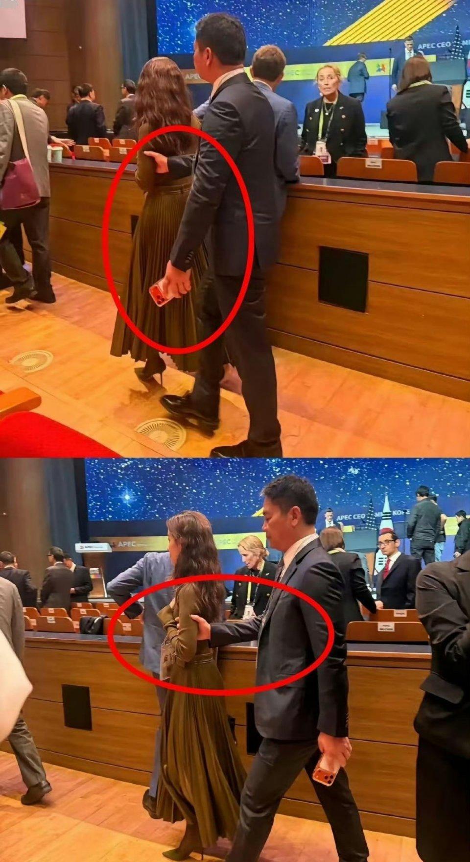 十分里有十一分不对劲，刘强东章泽天夫妇。出席韩国峰会，奇怪的是，两个人貌似完全不