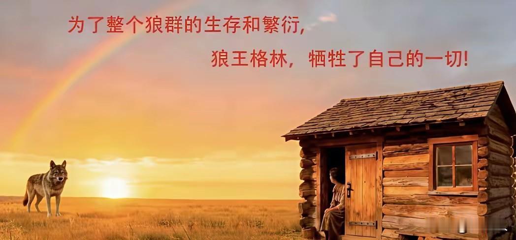 不要把狼想的太伟大也不要想的人类是多么值得狼亲近，这都是人类给自己添加的温情浪漫