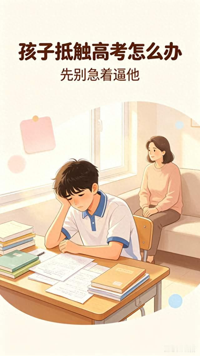 孩子一提到高考就抗拒，甚至不想考，聪明家长这样疏导