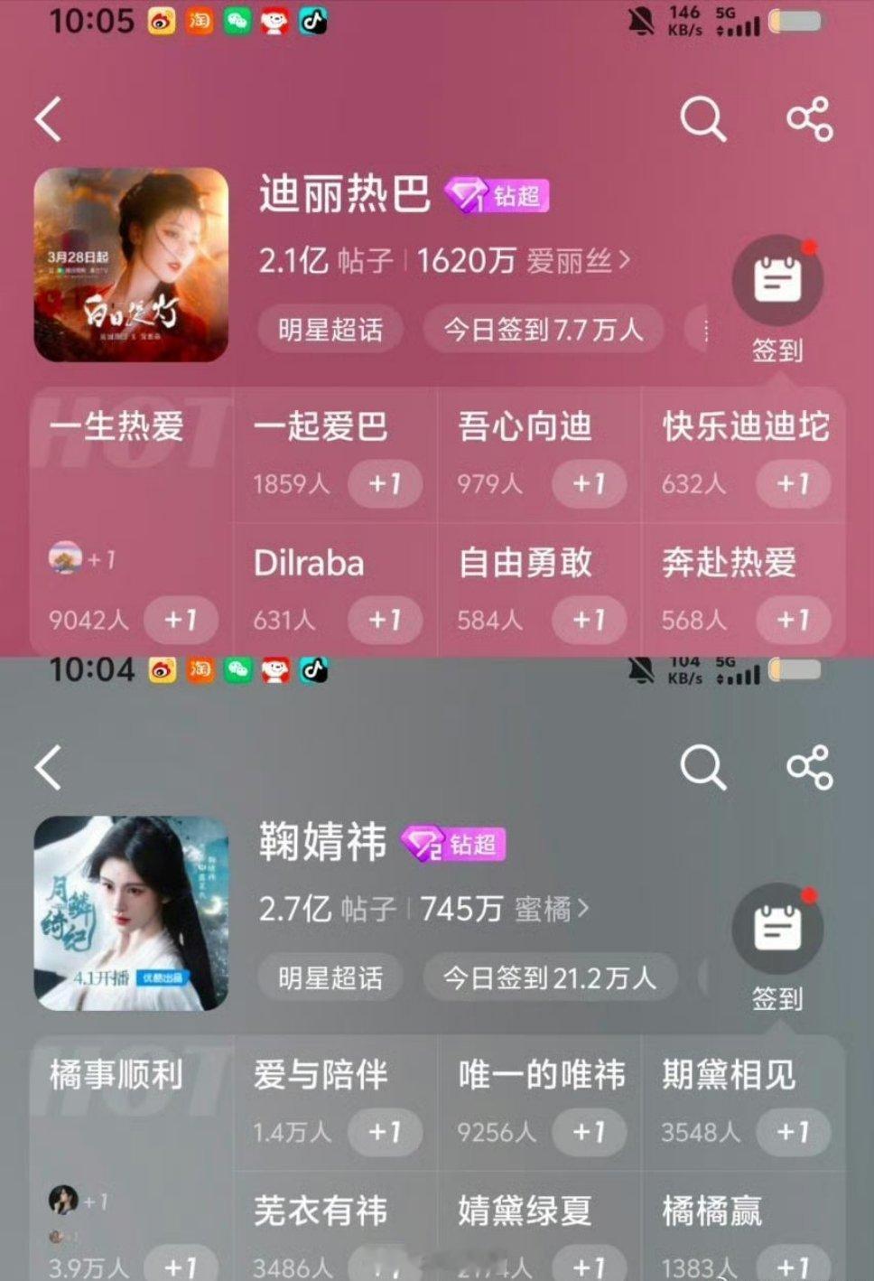 鞠婧祎迪丽热巴谁是女顶流 