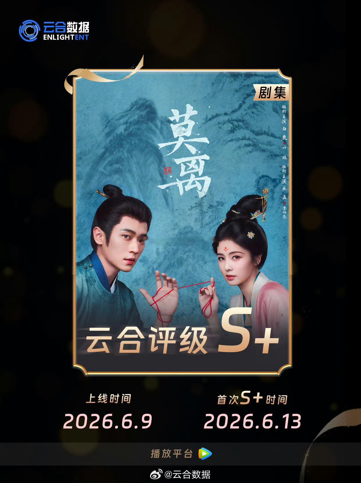 白鹿 丞磊莫离云合评级为为S+级别
