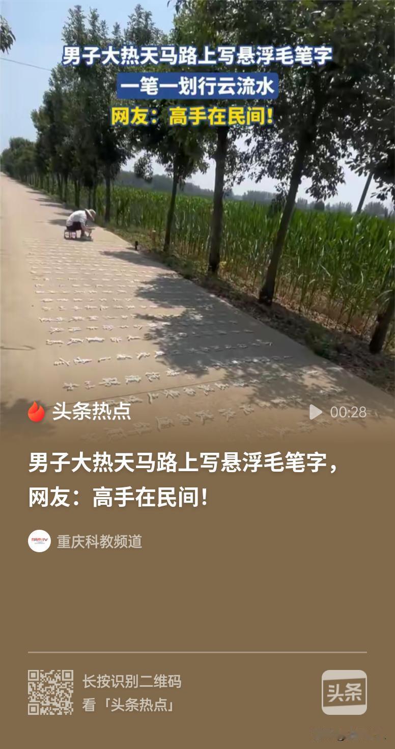 真应了那句老话：高手在民间！近日，河南周口一位普通农村大叔彻底出圈，凭借一手独创