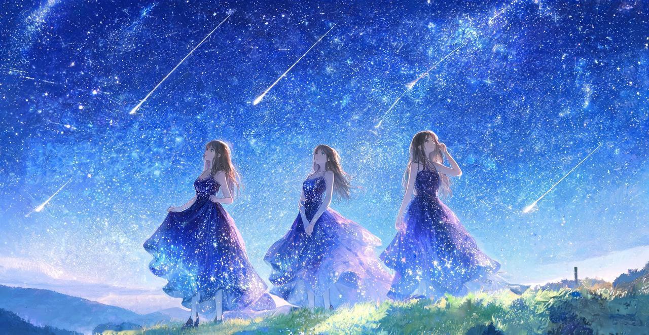 上学时约好要一起看流星雨的三个闺蜜，现在一个嫁去了外地，一个忙着带娃，还有一个常