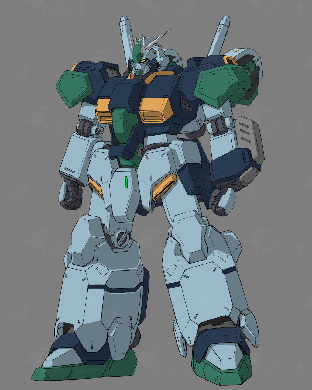 笑死，古斯塔夫高达（via 日羽工業）高达