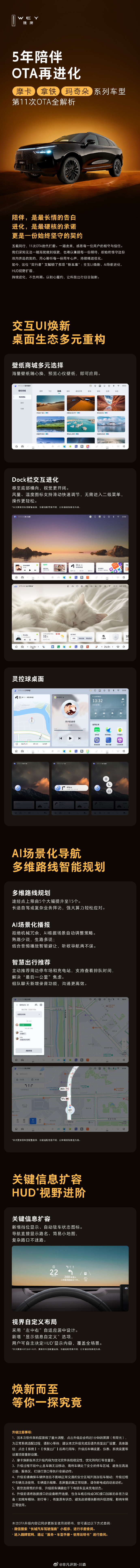 五载同行，11次OTA迭代打磨魏牌心系老朋友魏牌摩卡