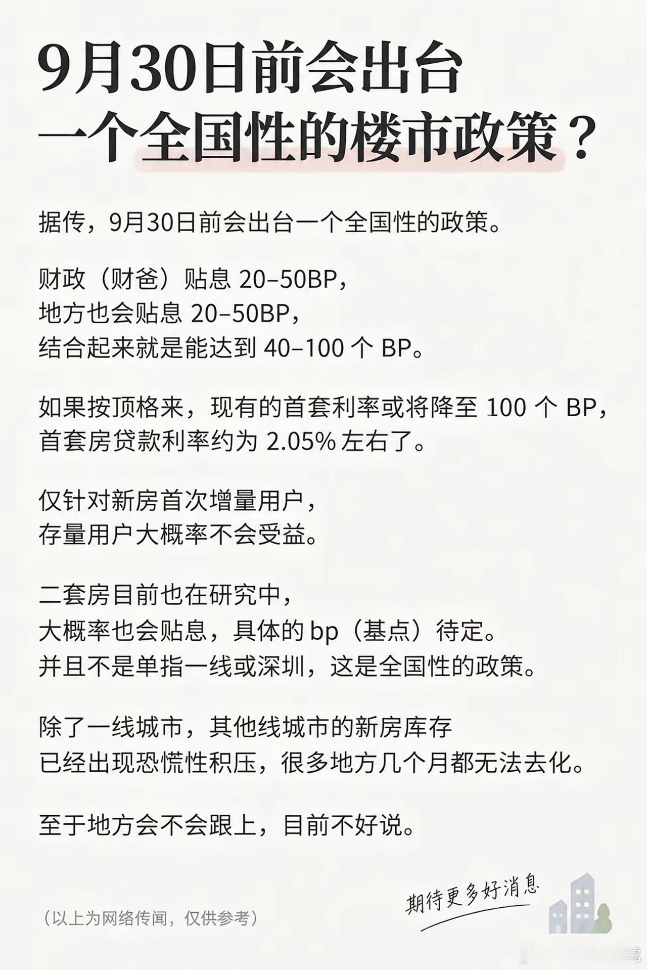 传了一年的重了个大磅的贴息，又传起来了，目前是在老漂亮刚加息后的热乎劲上，贴息会