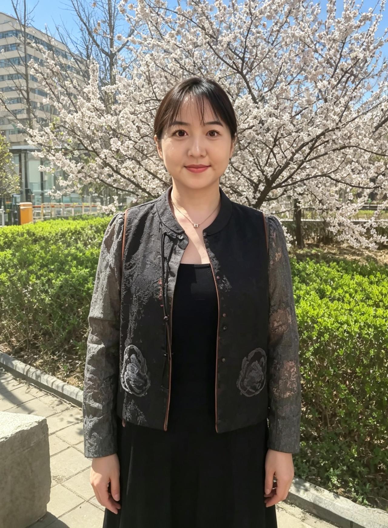 白花倩影映明眸，半透轻纱意清幽。
不借春光争绝色，从容温婉自风流。