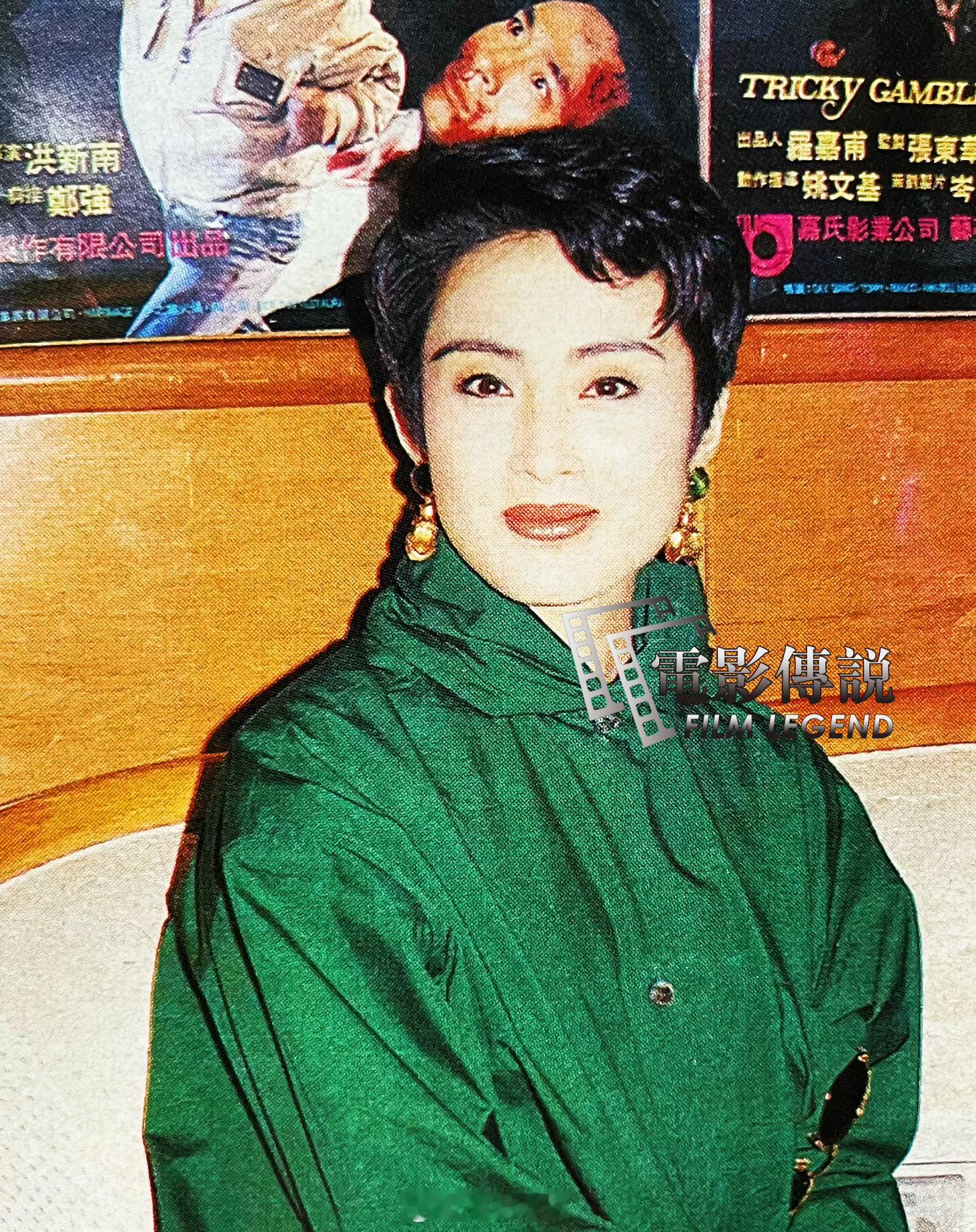 電影傳說扫描 1991年，张敏 参加电影《毒豪》的记者招待会。 ​​​