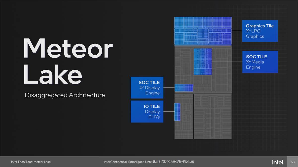 【英特尔展示Meteor Lake处理器】近日，英特尔放出视频演示了新一代Cor