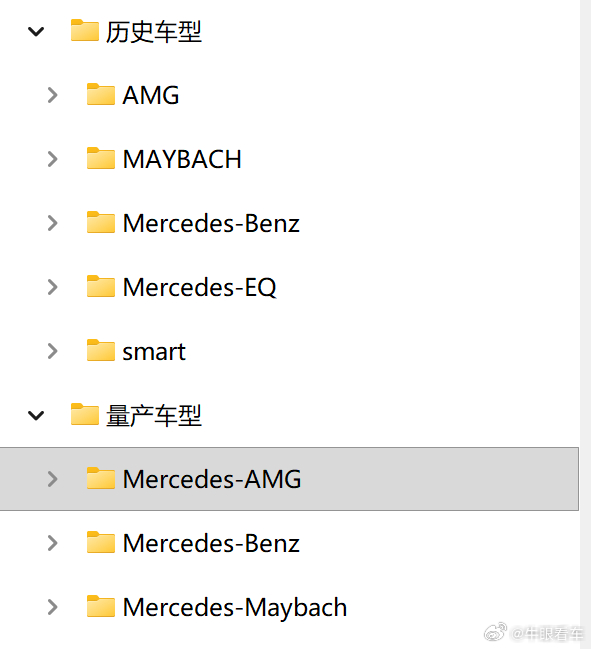 我自己的资料库，刚刚把EQ挪到历史车型里去了，虽然马上还有个EQS要更新一下  