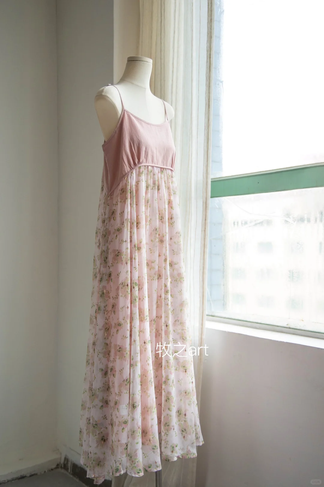 超大裙摆的吊带仙女裙～