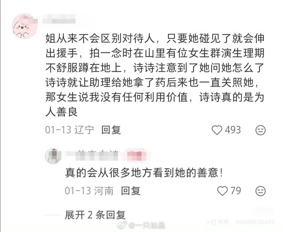 刘诗诗的演技好，人缘好，人品好，各方面都好，大家都爱 