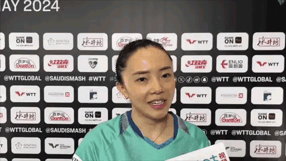 田志希说:在沙特这么热的地方能和莎莎打一场比赛也是一件很幸福的事情，暖心大度又实