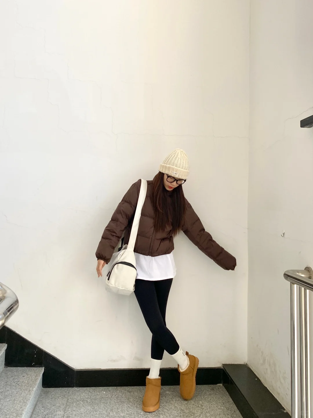 176高个子 | 肯豆羽绒服和雪地棉好搭！