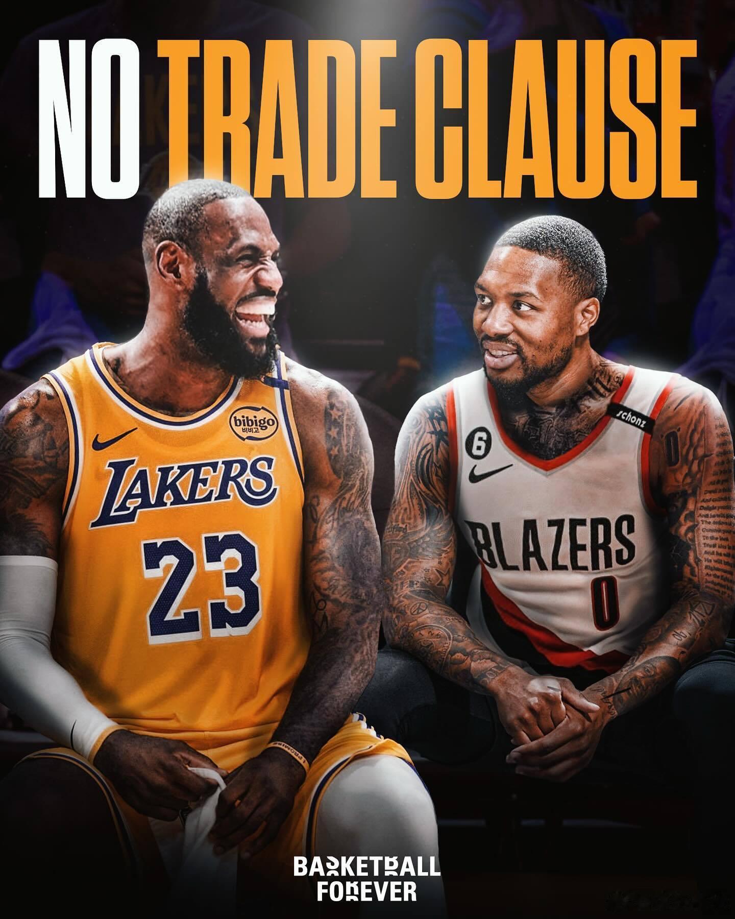 利拉德成为继詹姆斯之后，NBA现役唯一拥有交易否决权的球员 🚫 利拉德重返开拓