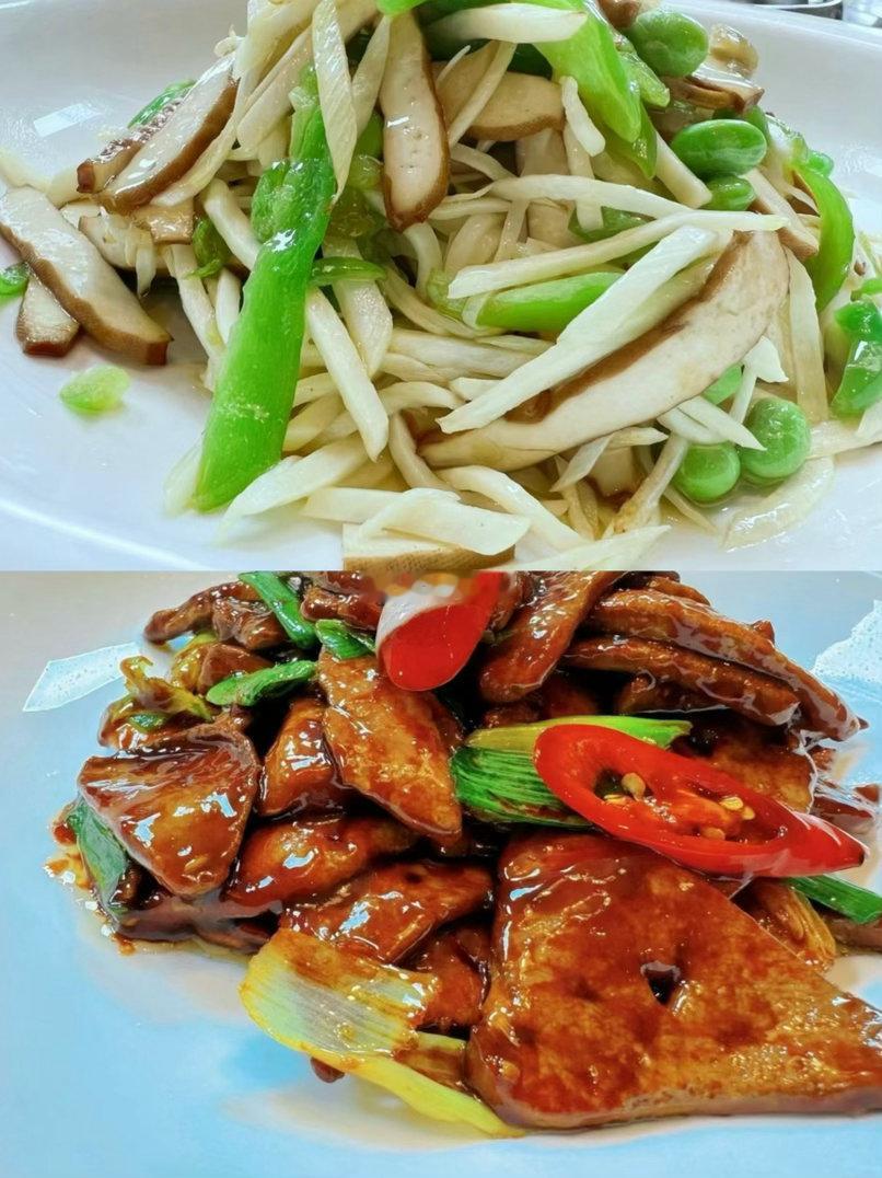 岑先生[超话]  今日：🥢茭白炒香干～酱爆猪肝～🍚～好好吃饭，好好休息，晚安