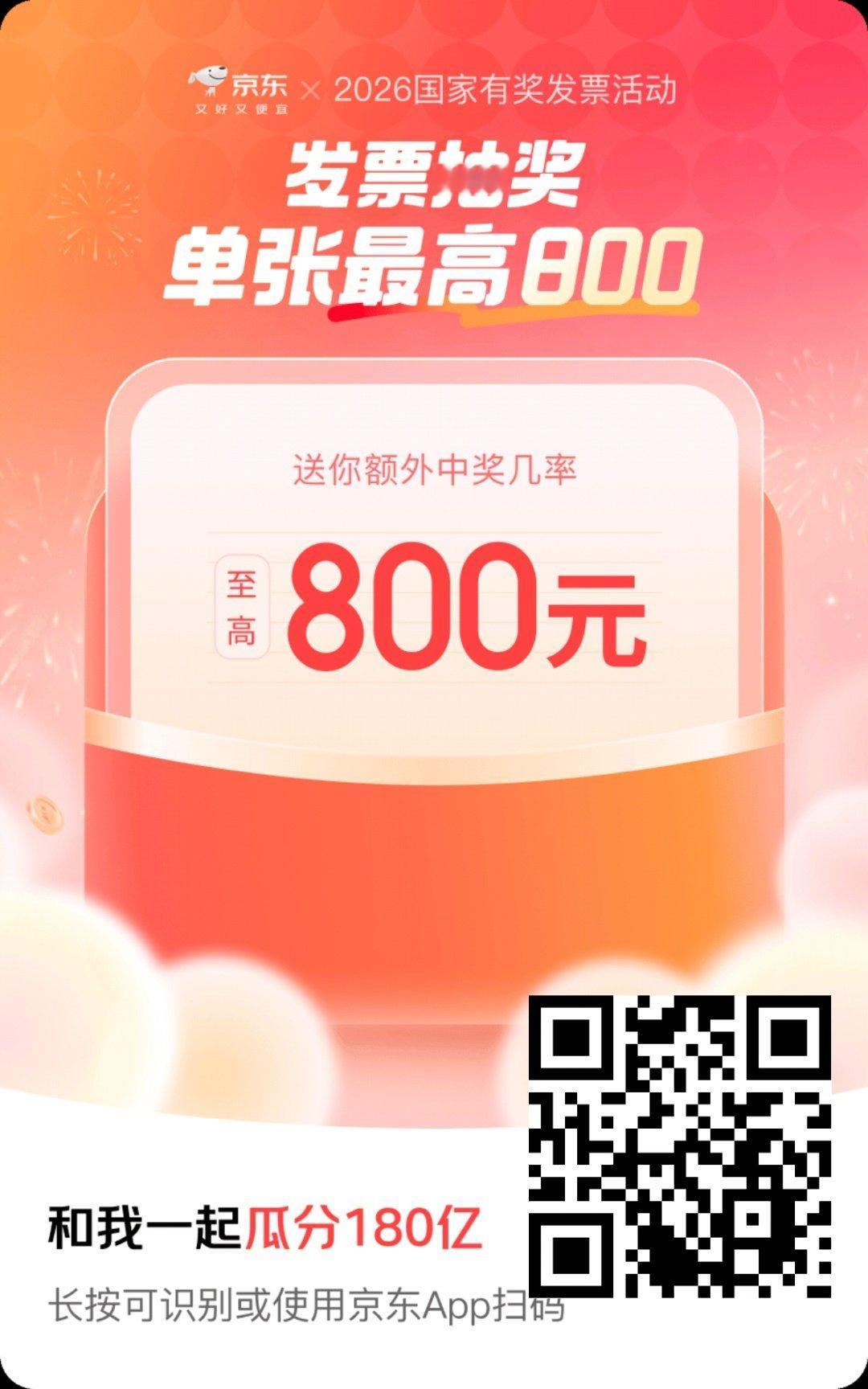 发票抽奖中了 80 