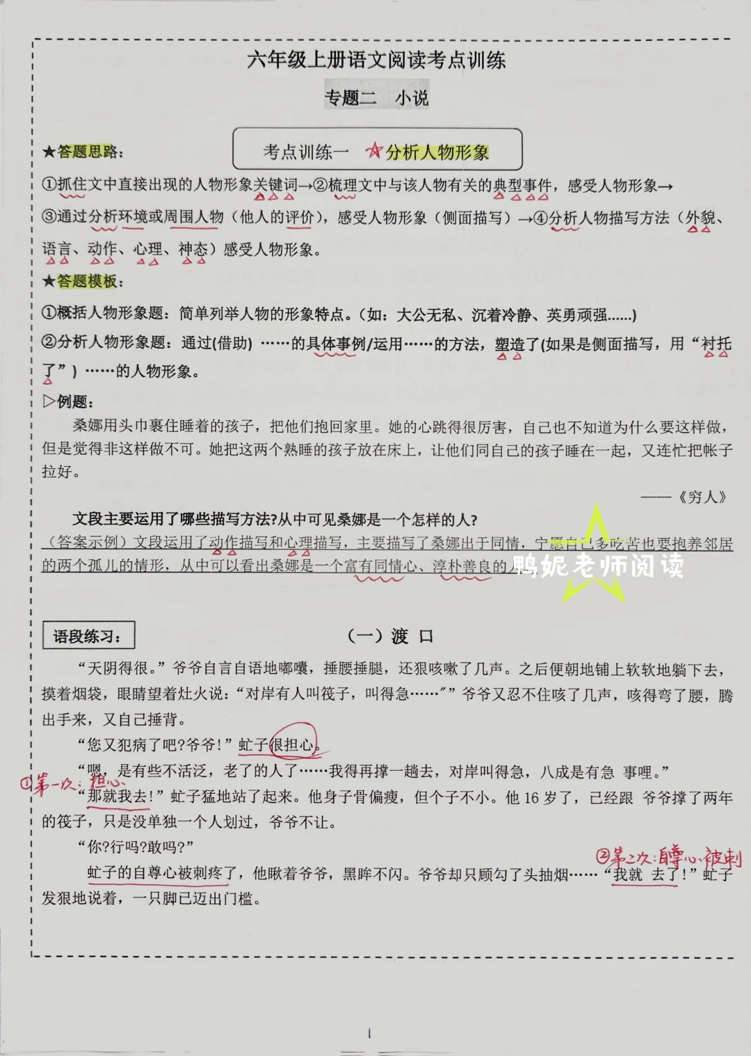 期中复习｜六上语文阅读必考知识点