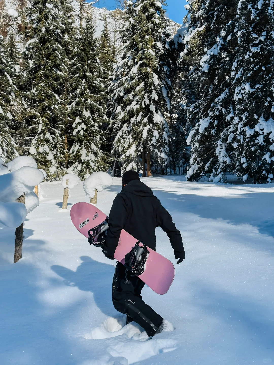 可可托海雪场内又一神级打卡拍摄地