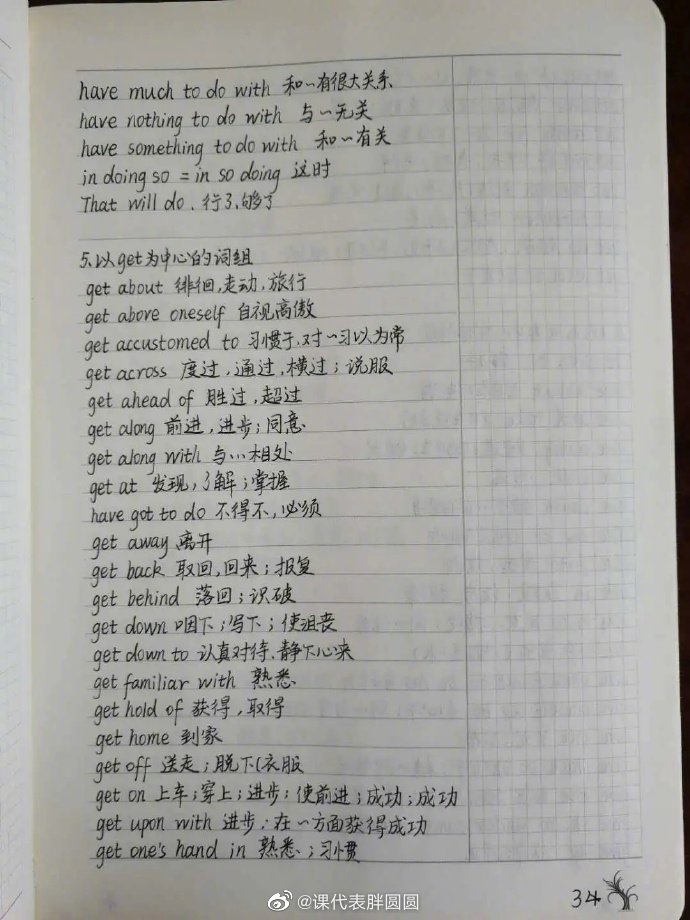 完形填空高频短语11组，冲鸭！