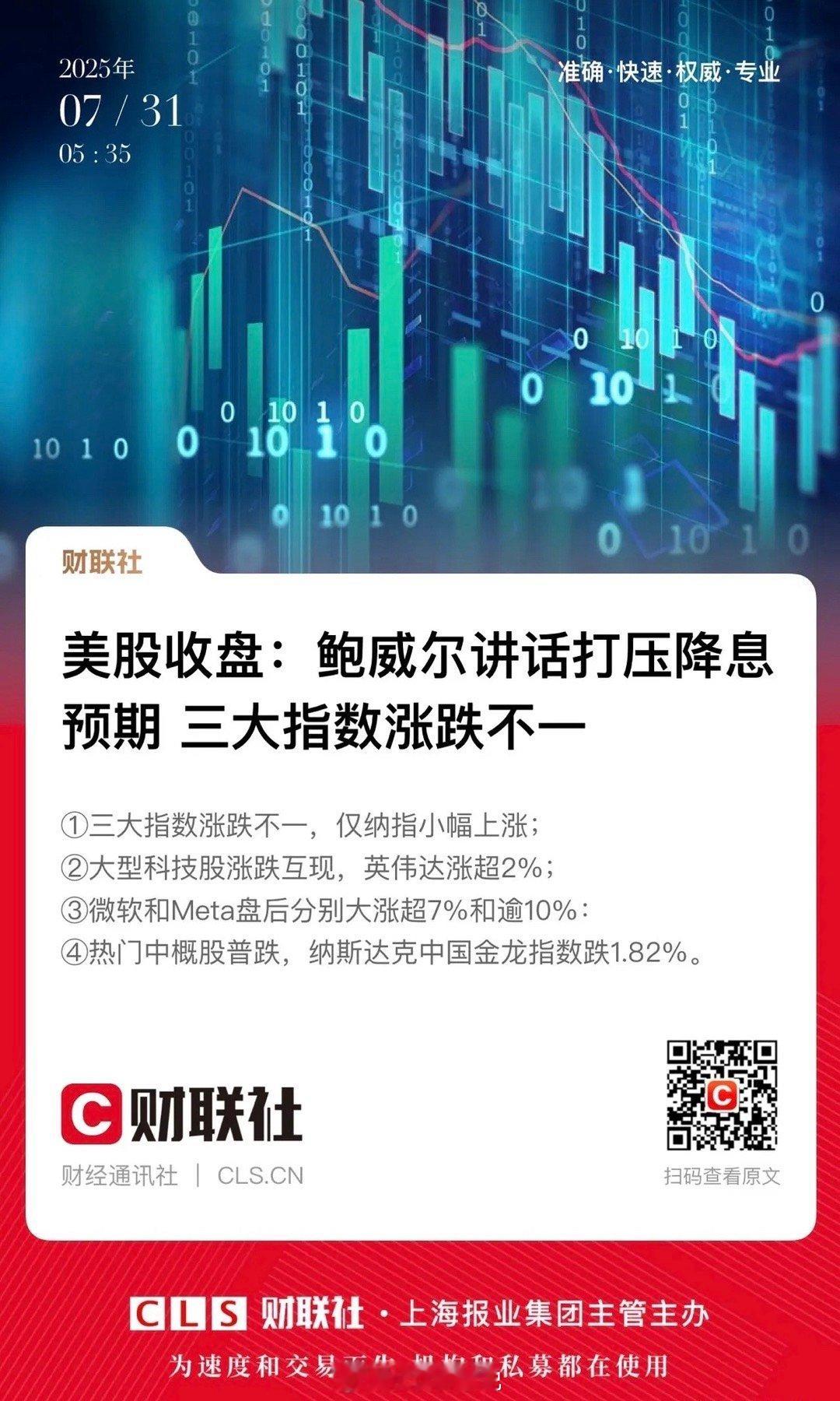就在大家都密切关注着金融市场动态的时候，鲍威尔的鹰派发声犹如一颗重磅炸弹，瞬间打