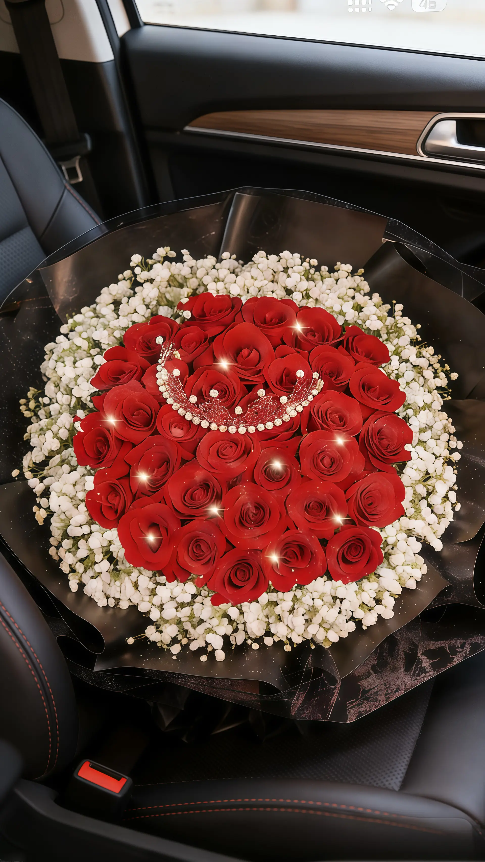 同城配送！！！ 玫瑰是爱的象征，一束红玫瑰花束鲜花不仅代表了浪漫，更是...