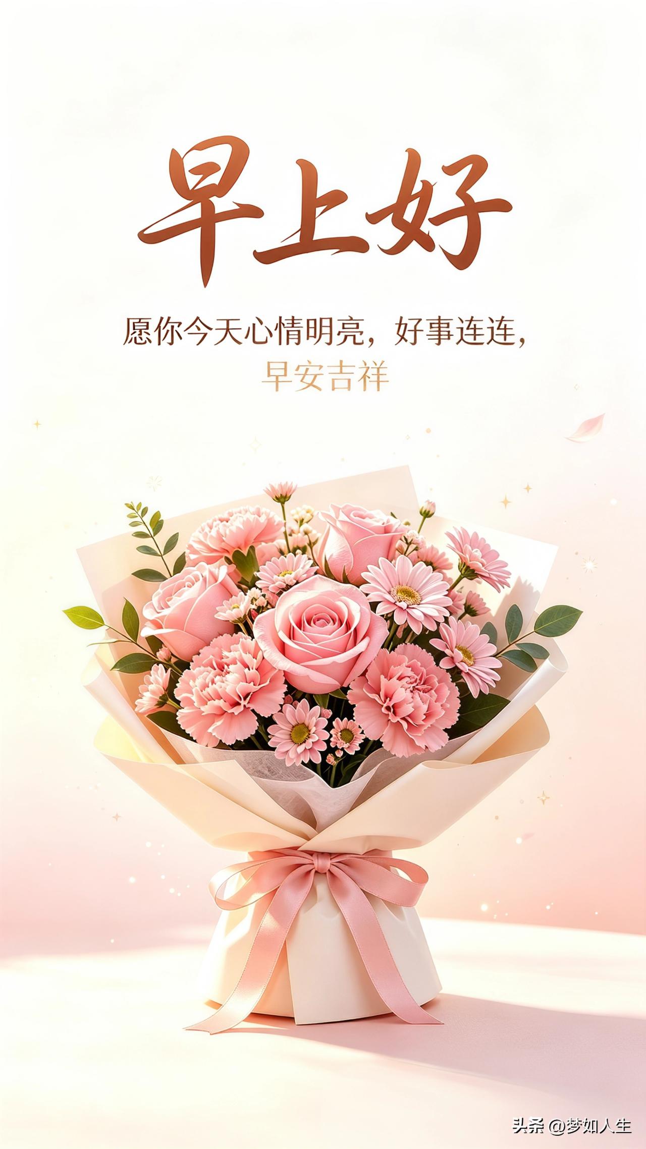 早上好，愿你天天好心情，事事顺心分享每日早安心语每日祝福早安语 暖心早安语 早晨