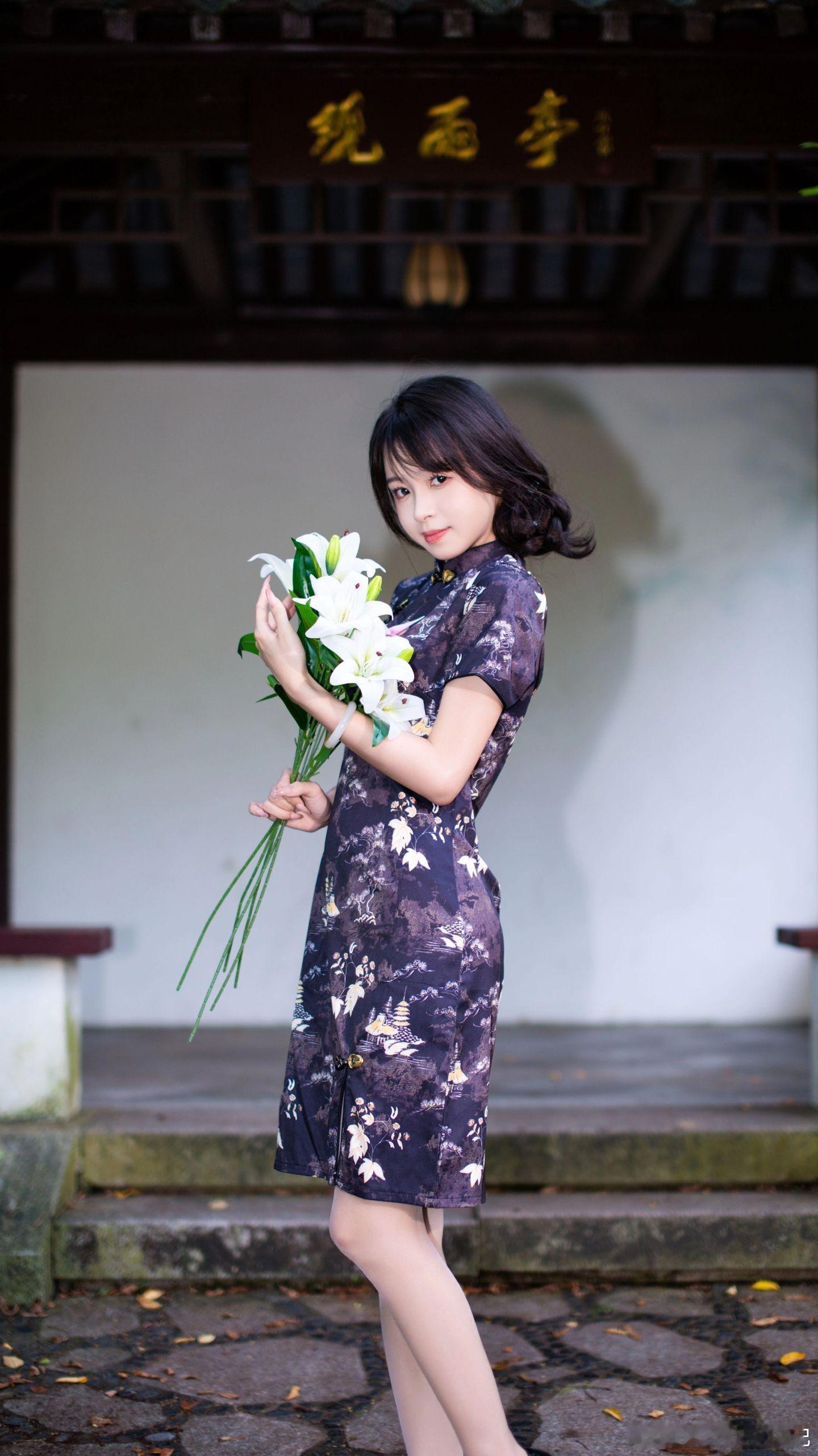 写真摄影日记美女 旗袍 