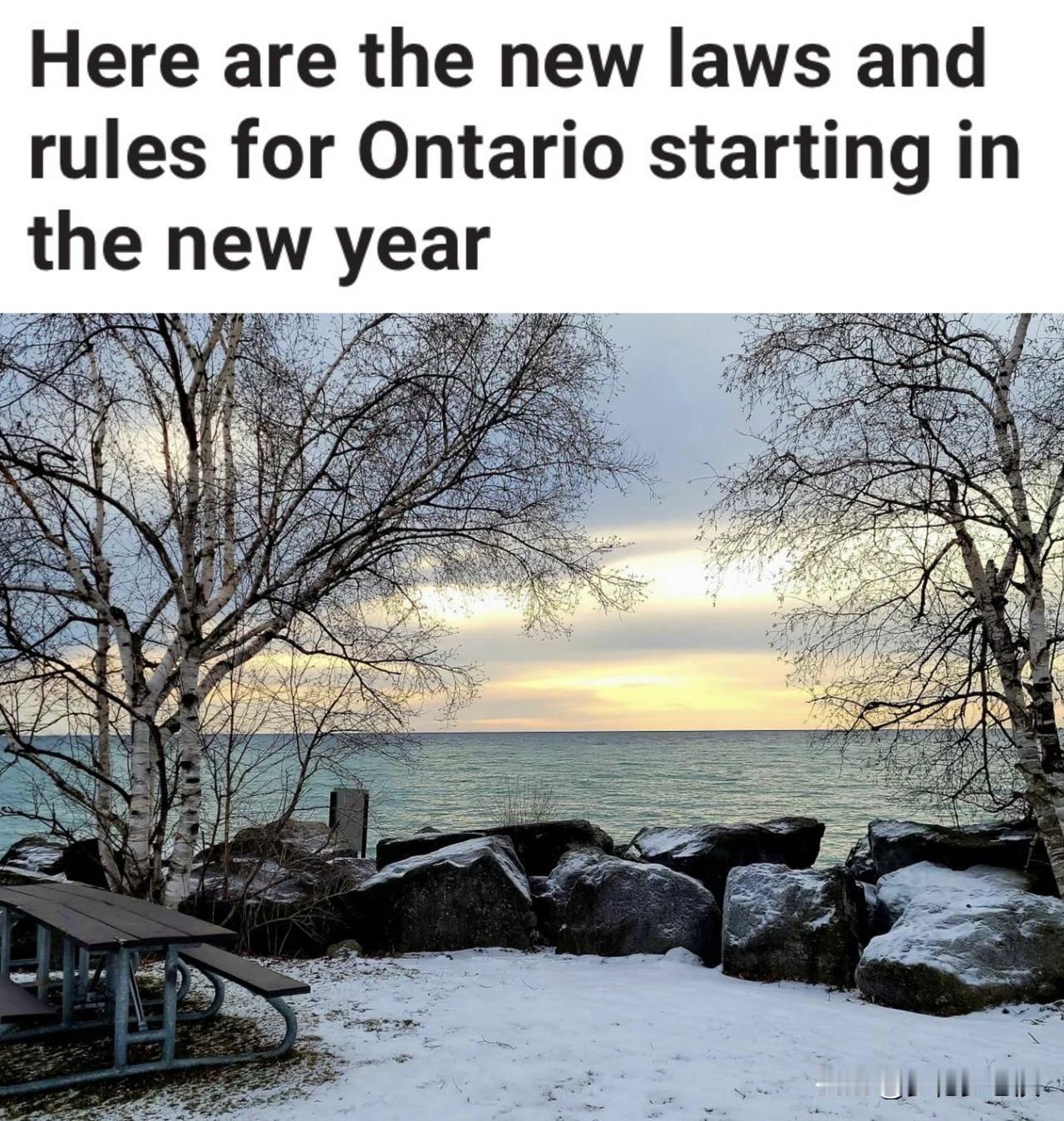 2026年加拿大安省将实施一系列新的法规！

随着新年的到来，加拿大安省将迎来一