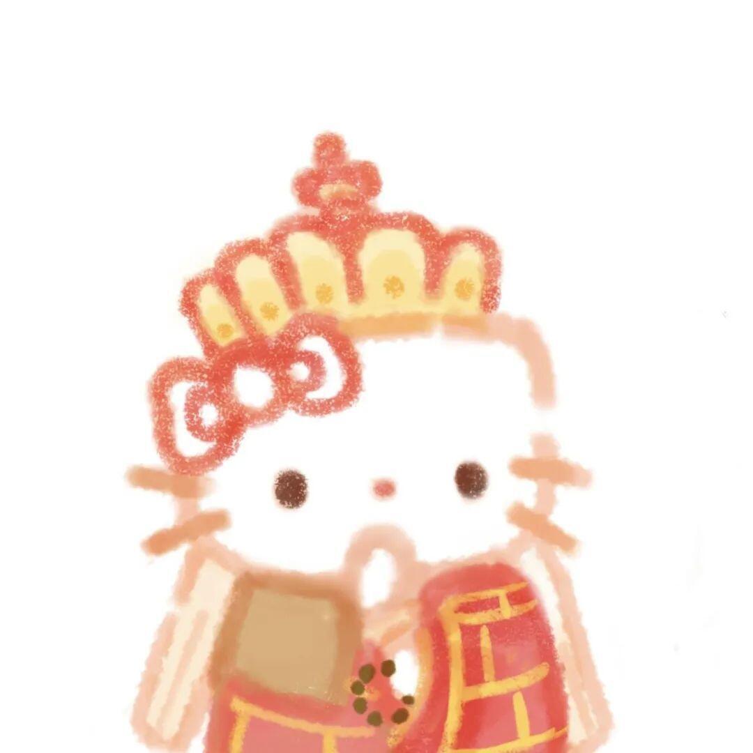 Kitty敲甜情侣头像hellokitty头像|卡通情头|优质情头|可爱情侣头像