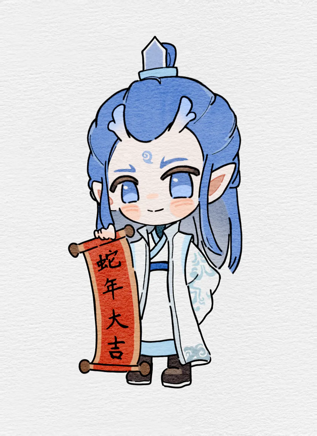 哪吒2之魔童闹海 哪吒 敖丙 藕丙 手绘